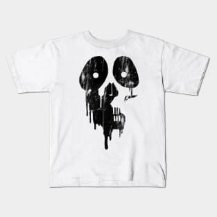 Skull Black paint Kids T-Shirt